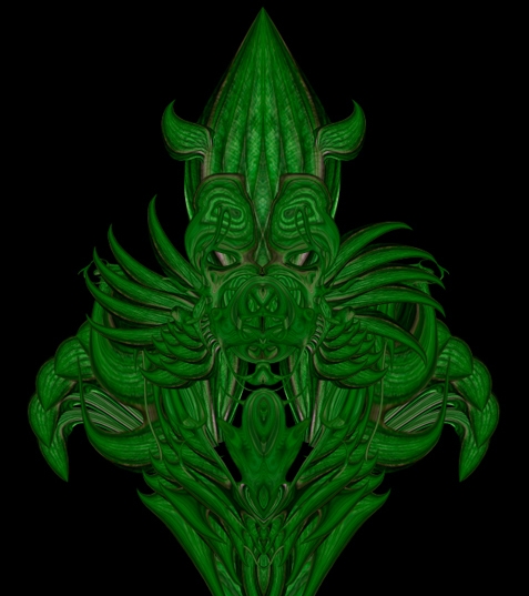 Creation of absorbing green: Step 12